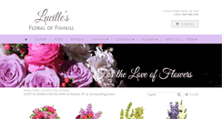 Desktop Screenshot of lucillesfloralfishkill.com
