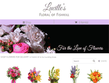 Tablet Screenshot of lucillesfloralfishkill.com